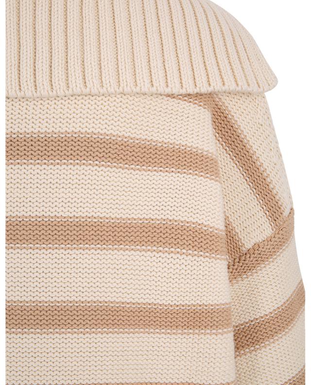 Striped cotton V-neck jumper TWINSET