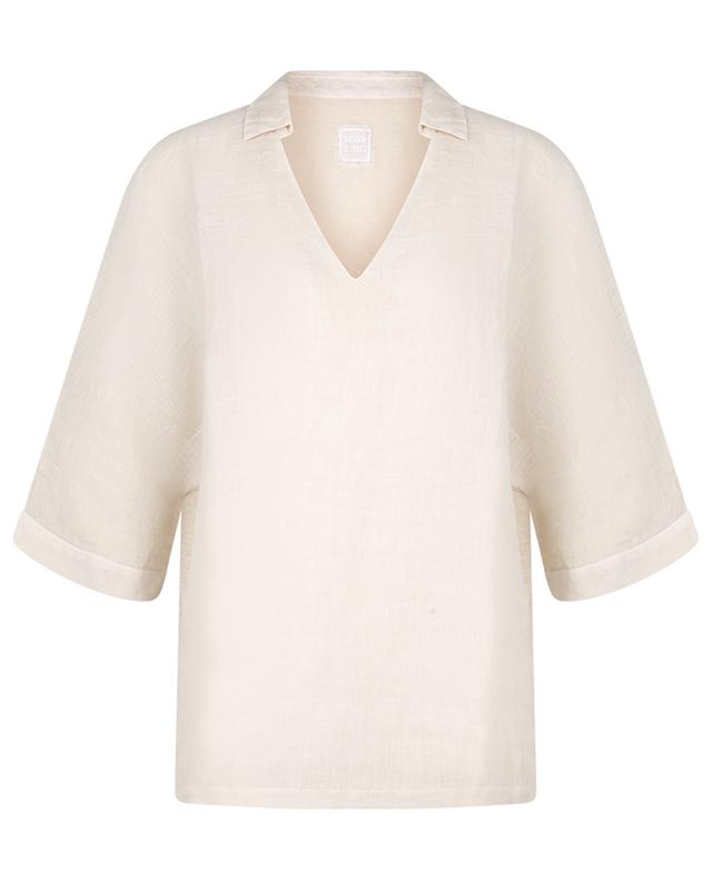 Linen three-quarter sleeve blouse 120% LINO