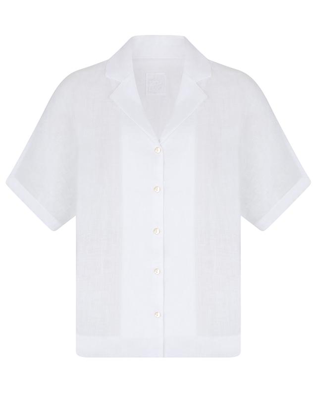 Short-sleeved linen shirt 120% LINO