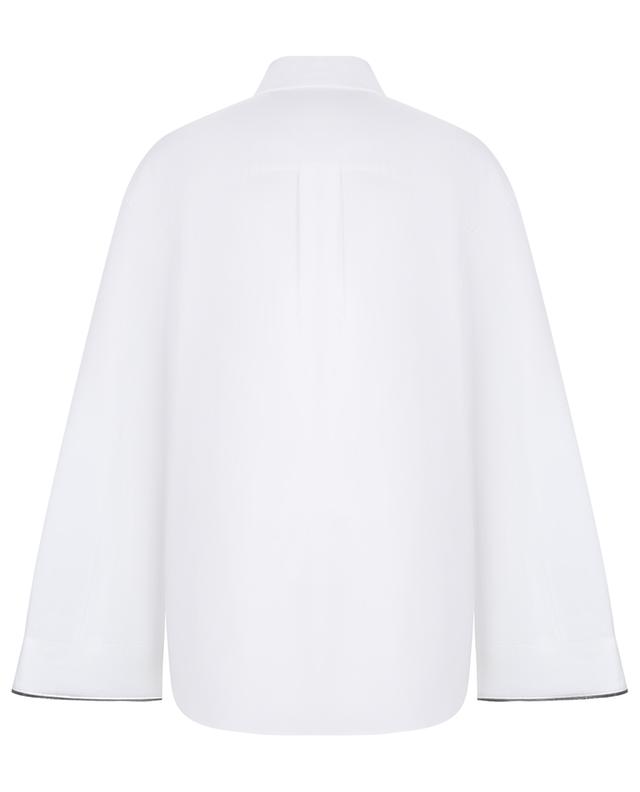 Shiny Cuff poplin shirt with flared sleeves BRUNELLO CUCINELLI