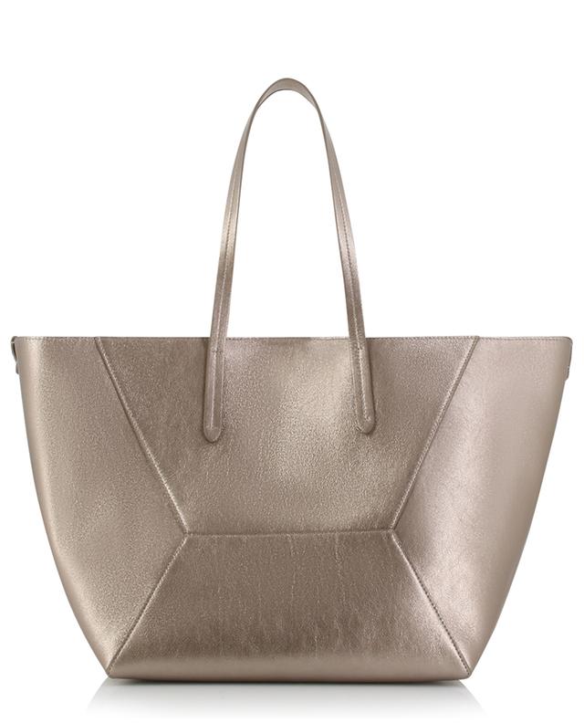Grand sac cabas en cuir métallisé Shopping BRUNELLO CUCINELLI