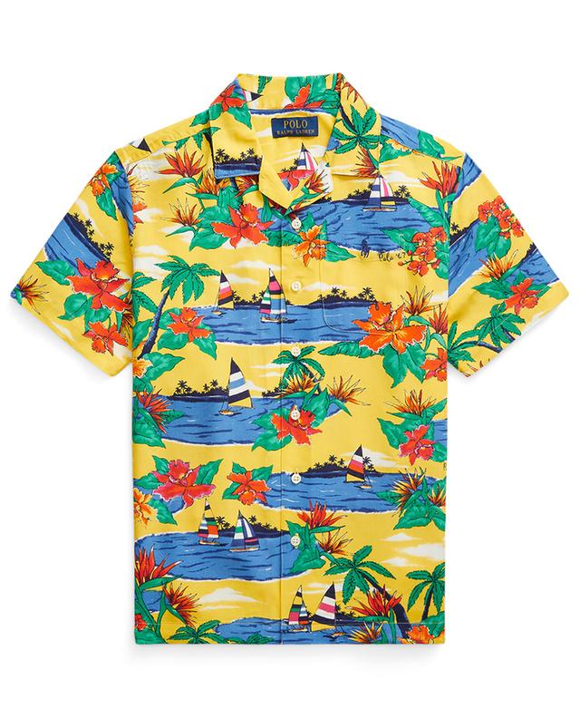 Tropical boy&#039;s camp shirt with print POLO RALPH LAUREN