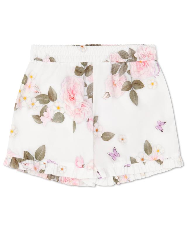 Bouquet girl&#039;s poplin shorts MONNALISA