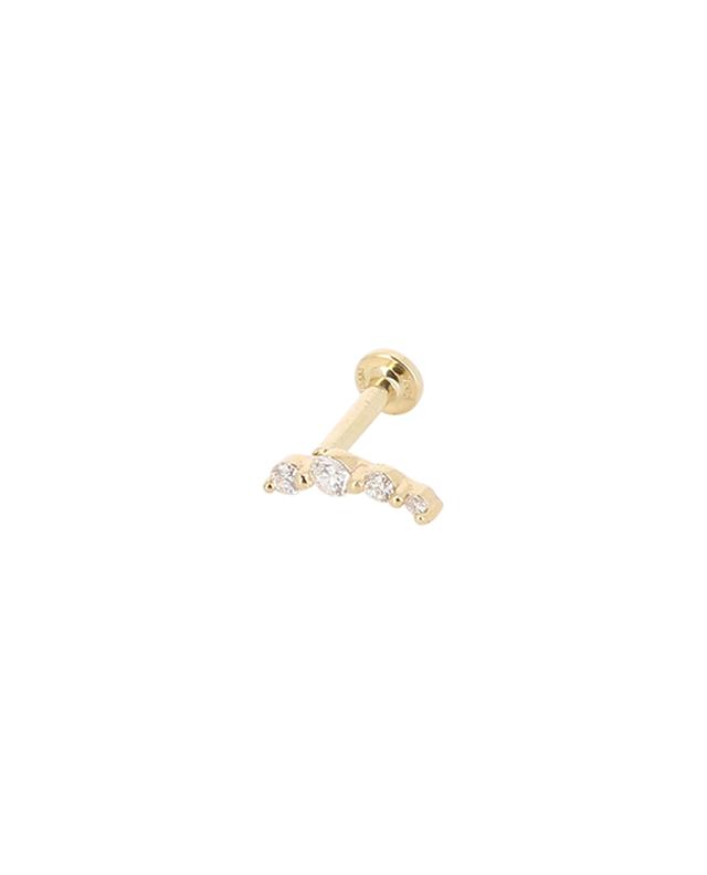 Piercing d&#039;oreilles en or jaune et diamant Orion AVINAS
