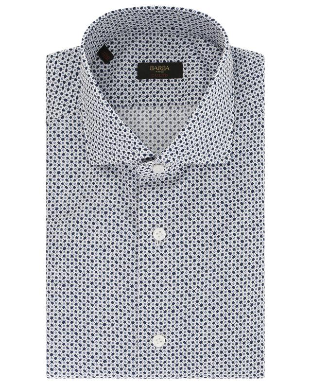 Cotton long-sleeved shirt with geometric patterns BARBA