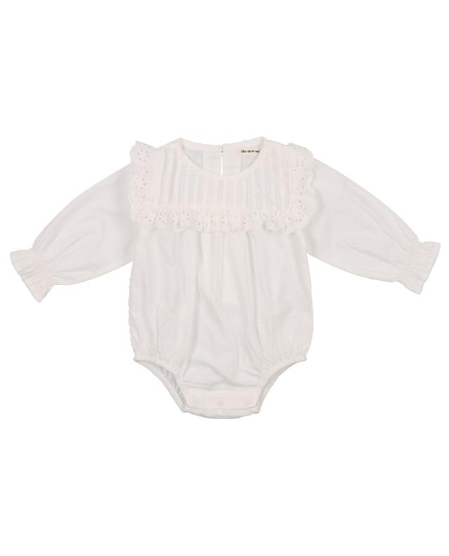 Pinecrest poplin baby bodysuit with openwork embroidery THE NEW SOCIETY