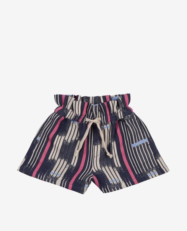 Echo striped girl&#039;s cotton shorts THE NEW SOCIETY