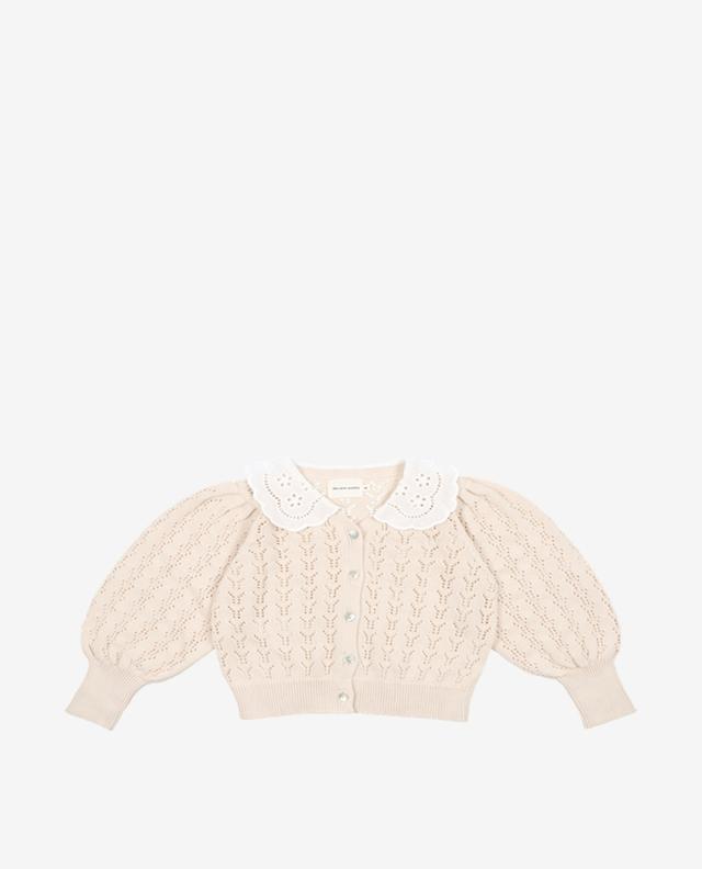 Rodney girl&#039;s openwork cardigan with embroidered collar THE NEW SOCIETY