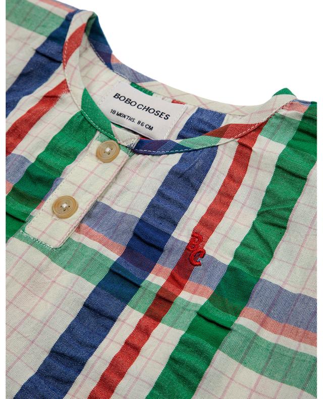 Madras Checks short-sleeved baby shirt BOBO CHOSES