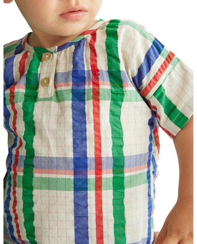 Chemise bébé à manches courtes Madras Checks BOBO CHOSES