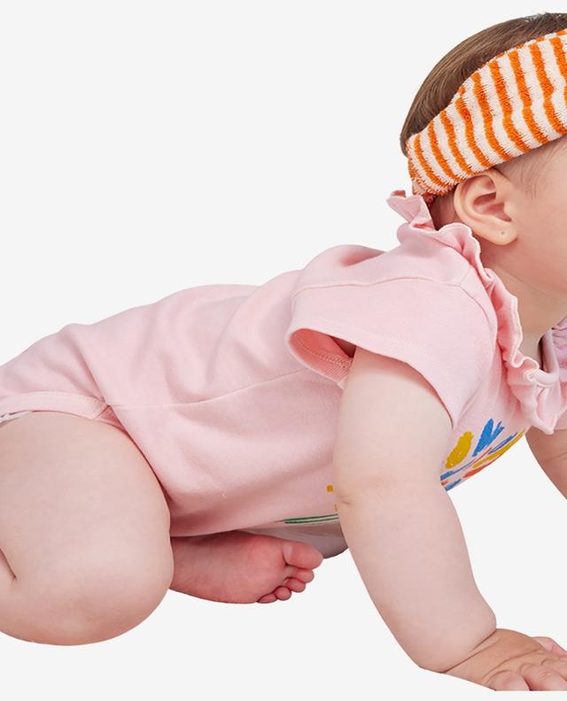Bandeau bébé en éponge Orange Stripes BOBO CHOSES