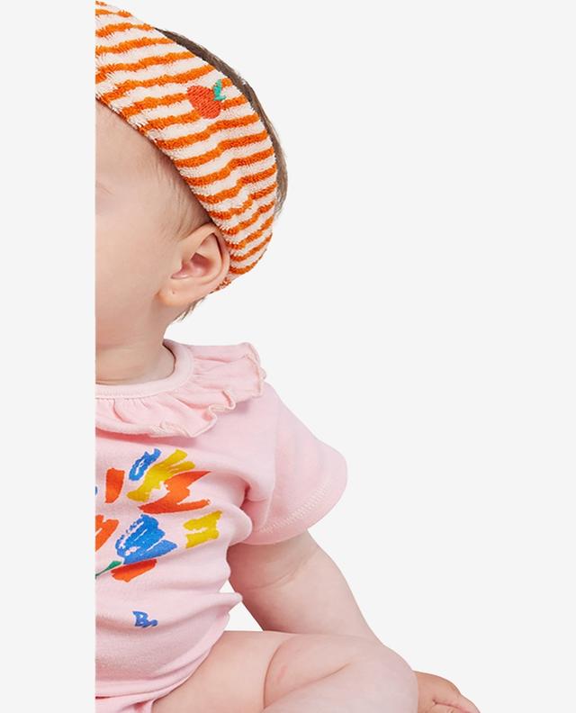 Bandeau bébé en éponge Orange Stripes BOBO CHOSES