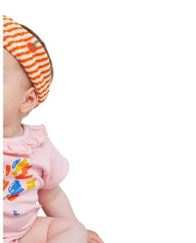 Baby-Stirnband aus Frottee Orange Stripes BOBO CHOSES