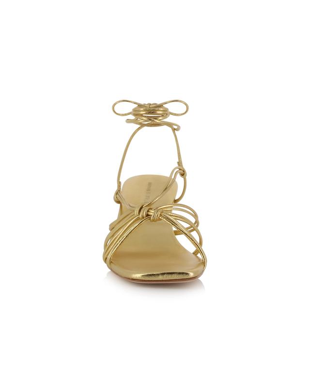 Ryder 60 gold nappa leather lace-up sandals LOEFFLER RANDALL