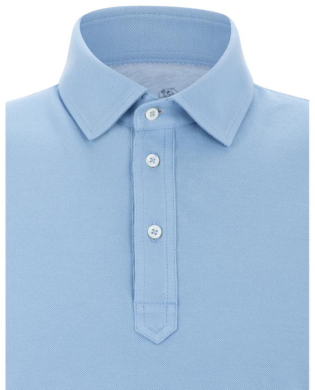 Cotton piqué short-sleeved polo shirt BRUNELLO CUCINELLI