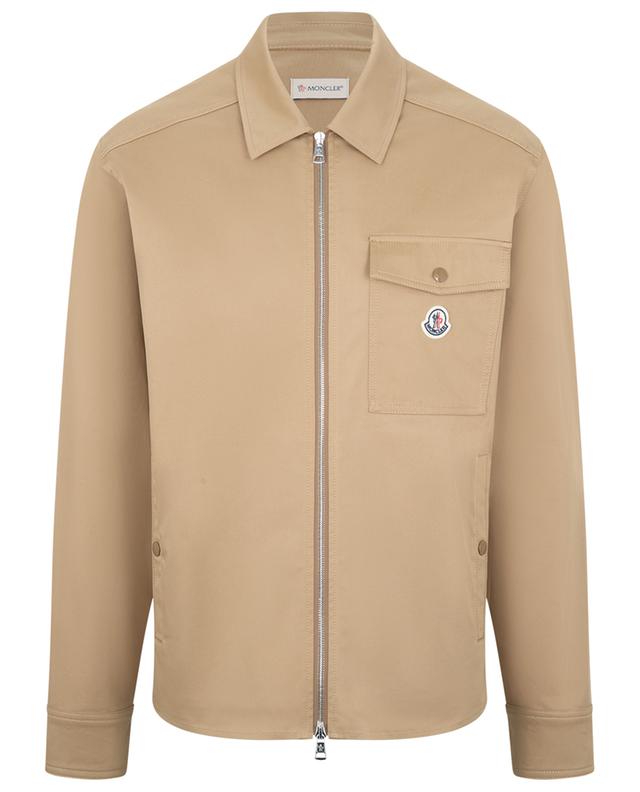 Rooster logo adorned zipped shirt jacket MONCLER