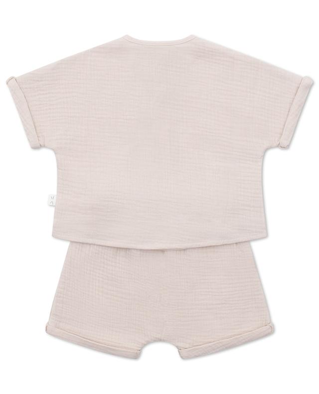 Baby 2-piece gauze shorts and shirt set TEDDY &amp; MINOU
