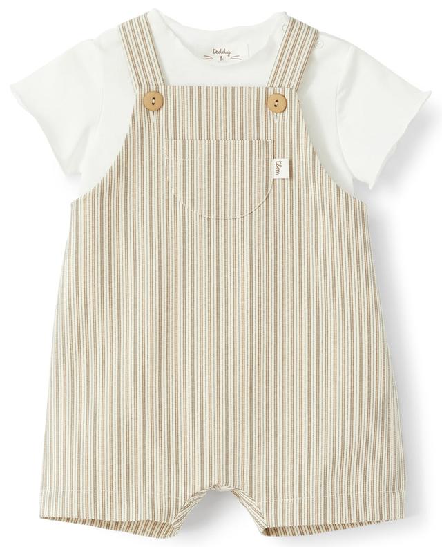T-shirt et salopette rayée bébé TEDDY &amp; MINOU