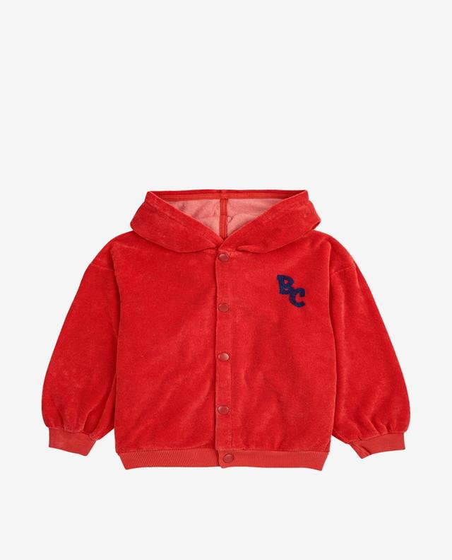 BC boy&#039;s hooded terry hoodie with snaps BOBO CHOSES