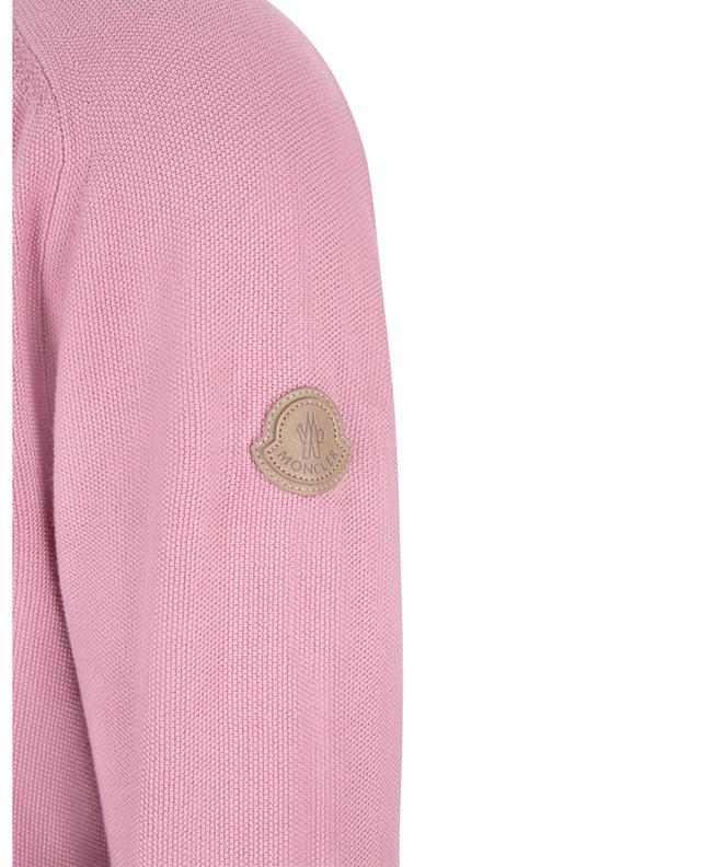 Fine cotton and cashmere piqué knit jumper MONCLER