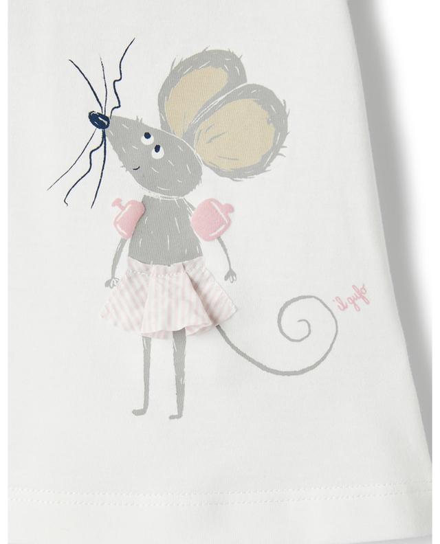 Little Mouse baby&#039;s cotton T-shirt IL GUFO