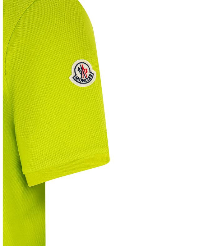 Polo shirt with concealed logo-adorned buttoning MONCLER