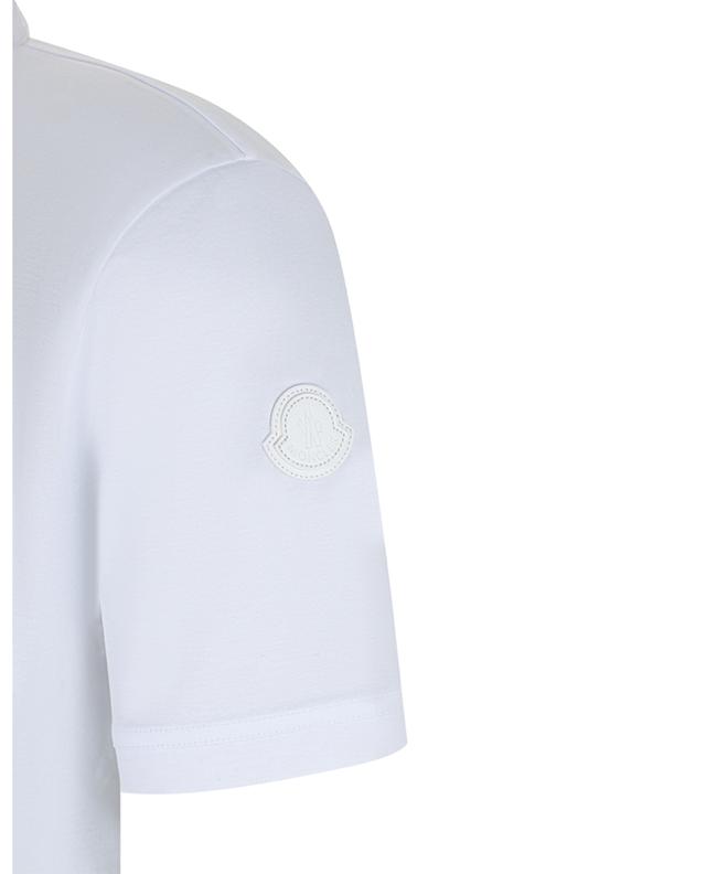 Kurzarm-Polohemd mit einfarbigem Logopatch MONCLER