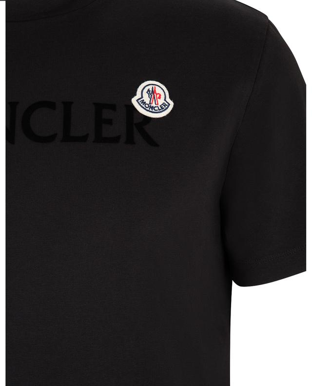 T-shirt en jersey imprimé logo floqué brodé patch coq MONCLER