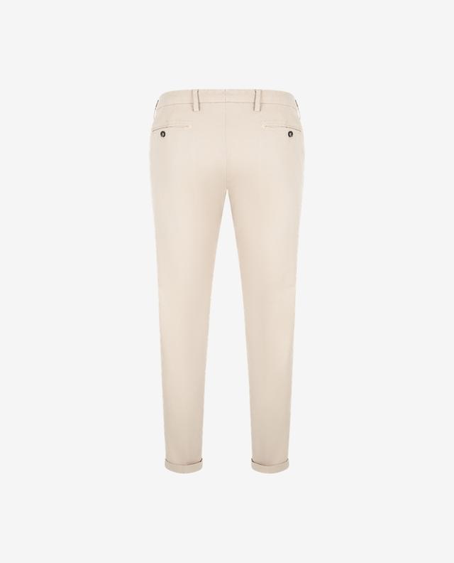 Slim fit cotton and linen trousers B SETTECENTO
