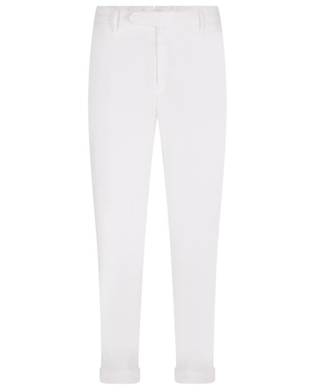 Slim fit chino linen and cotton trousers B SETTECENTO