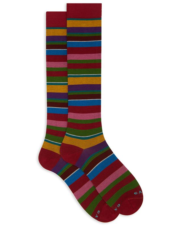 Striped cotton knee-high socks GALLO