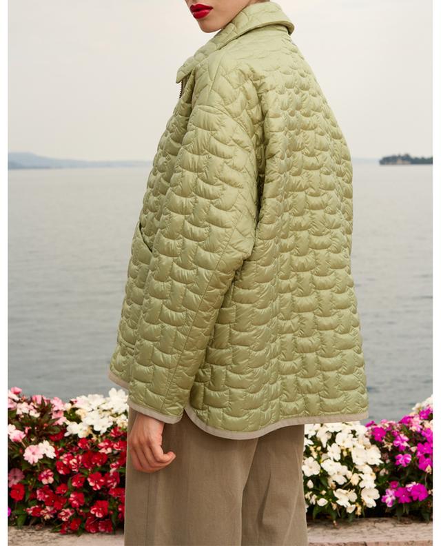 Lightweight puffer jacket with weave effect quilting CINZIA ROCCA