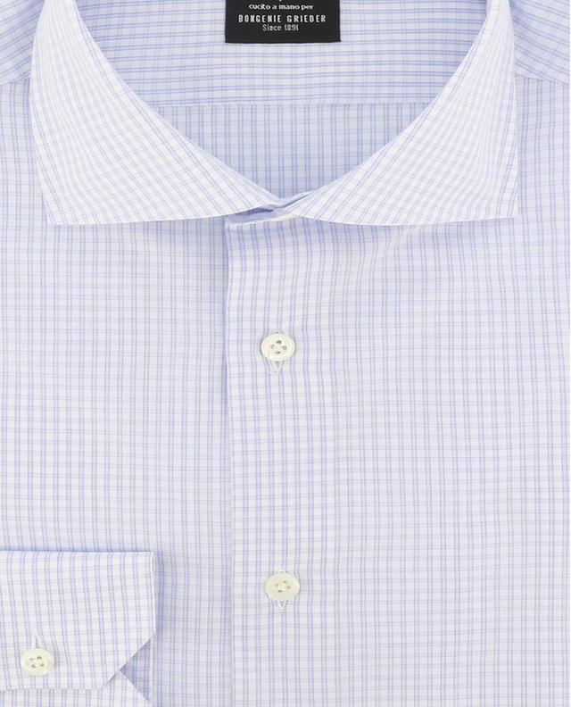 Gingham check cotton long-sleeved shirt GIAMPAOLO