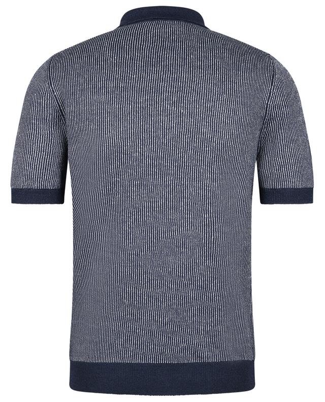 Linen and cotton short-sleeved polo shirt GRAN SASSO