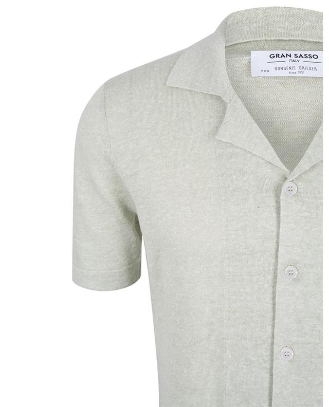 Chemise à manches courtes en lin et coton GRAN SASSO