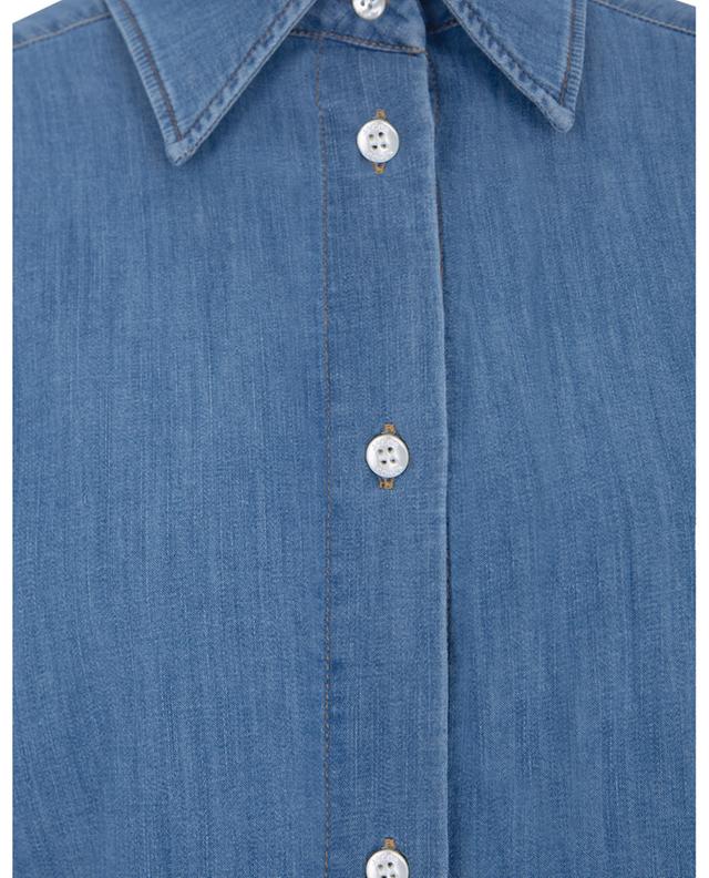 Denim long-sleeved shirt with front ties JACOB COHEN COUTURE