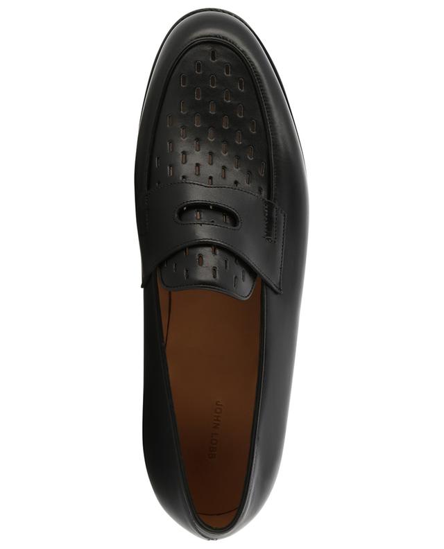 Lopez Oval perforated smooth leather loafers JOHN LOBB