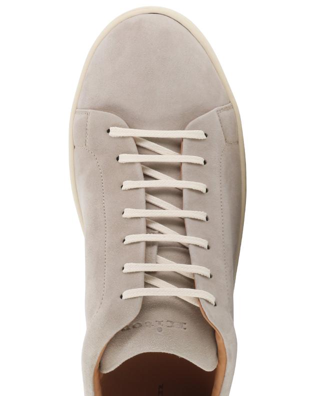 Suede low-top lace-up snakers KITON