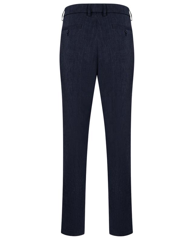 Far cashmere and linen slim fit trousers with waistband tucks MARCO PESCAROLO