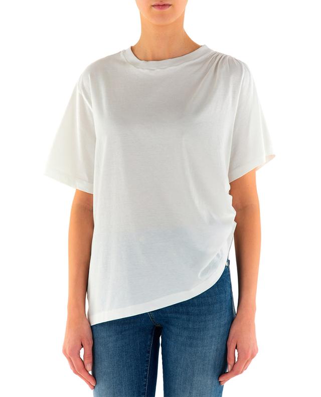 T-shirt asymétrique à manches courtes en coton JACOB COHEN