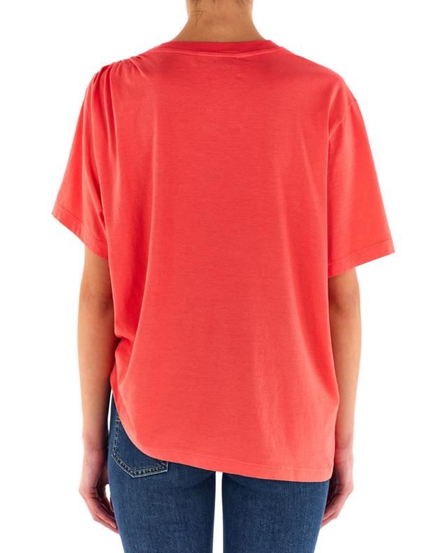Asymmetrisches Kurzarm-T-Shirt mit Raffungen JACOB COHEN