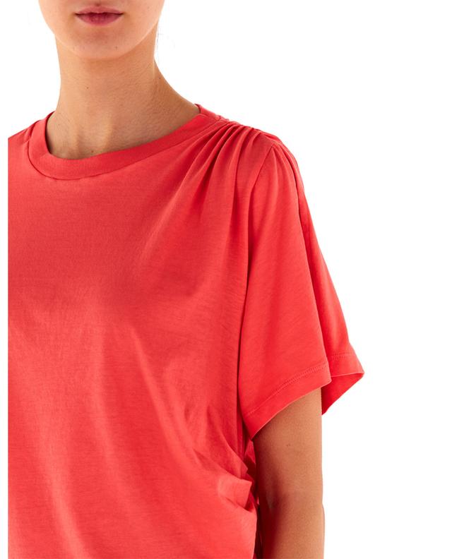 Asymmetrisches Kurzarm-T-Shirt mit Raffungen JACOB COHEN