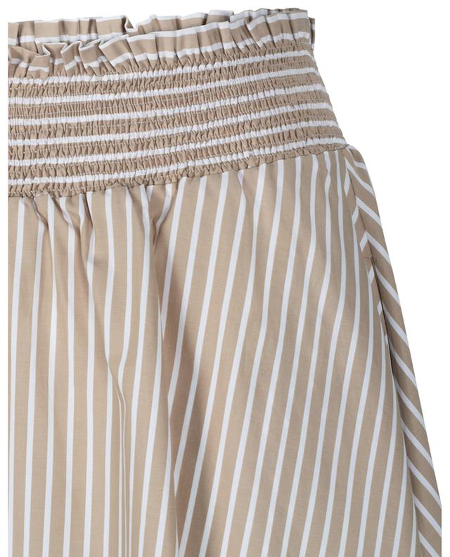 Striped poplin flared midi skirt ARTIGIANO