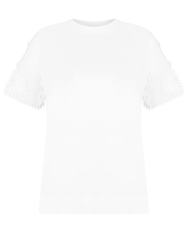 T-shirt en jersey orné d&#039;applications marguerite AKRIS PUNTO