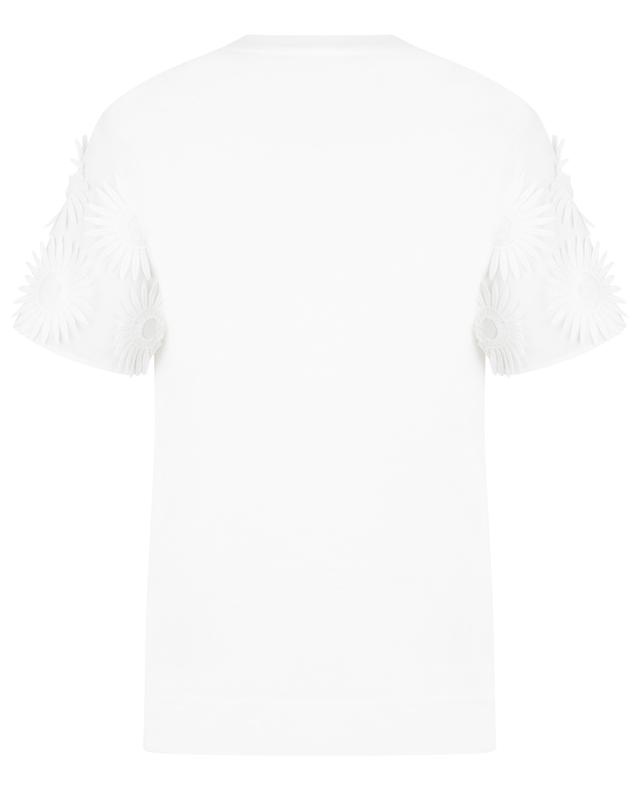 T-shirt en jersey orné d&#039;applications marguerite AKRIS PUNTO
