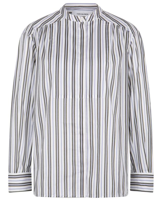 Striped cotton long-sleeved blouse YVES SALOMON
