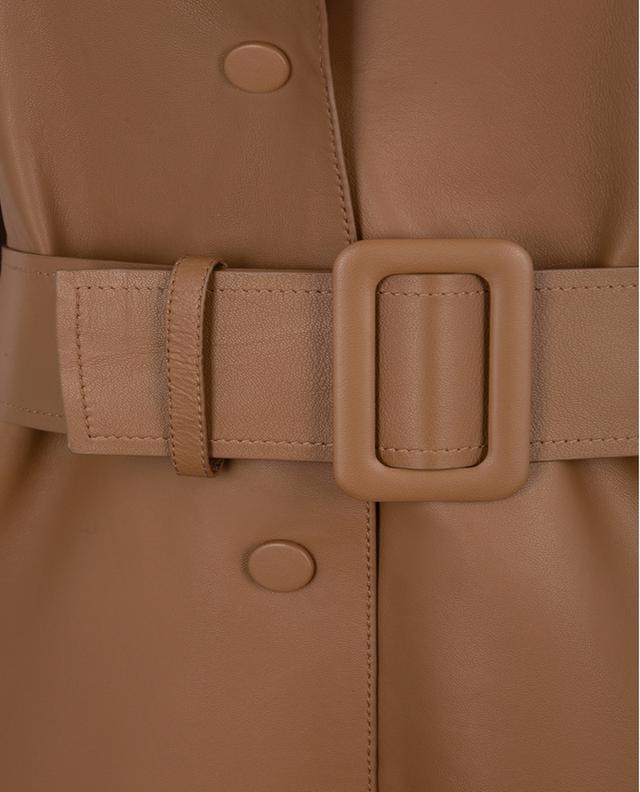 Nappa leather trench coat YVES SALOMON