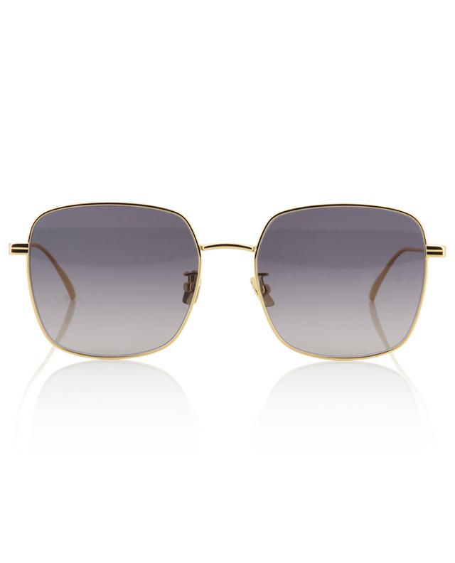 Ultrathin rectangular golden metal sunglasses BOTTEGA VENETA