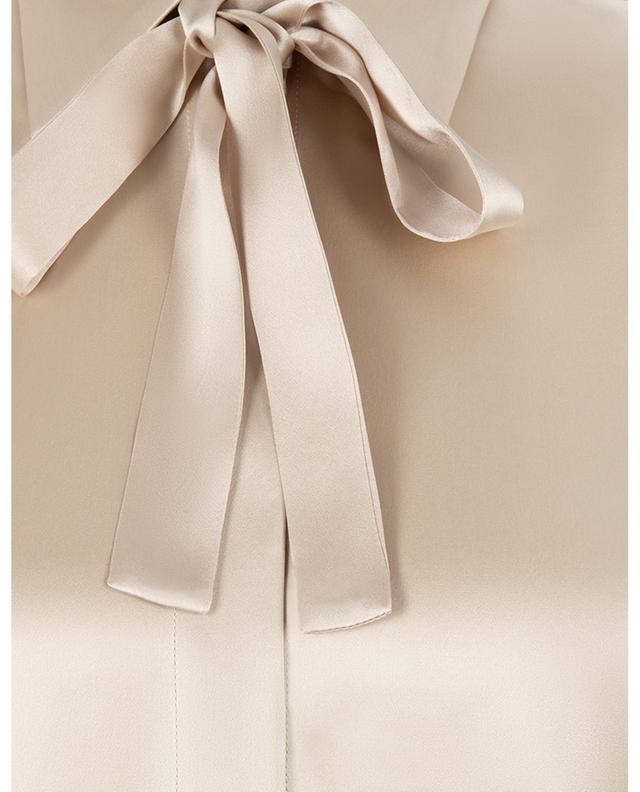 Silk satin shirt with necktie BARBARA BUI