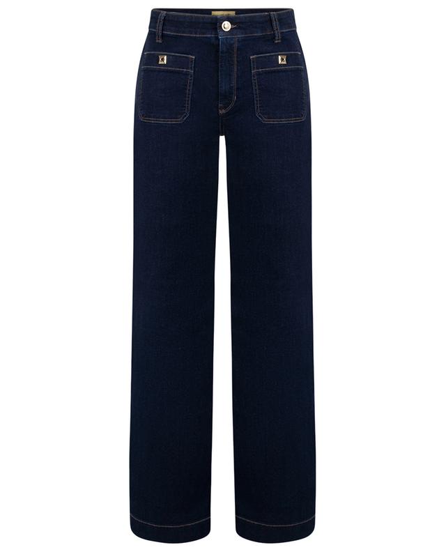 Ada dark-washed cotton straight-leg jeans CAMBIO